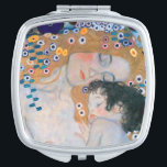 Espejo Compacto Gustav Klimt - Madre e hijo<br><div class="desc">Madre e hijo (detalle de las tres edades de la mujer) - Gustav Klimt,  Oil on Canvas,  1905</div>