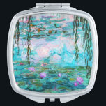 Espejo Compacto Lirios de agua de Claude Monet<br><div class="desc">Lirios de agua de Claude Monet.
 Visite por favor mi tienda para un diseño más interesante y más => bien escogido zazzle.com/iwheels del color</div>