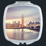 Espejo Compacto Londres Inglaterra Big Ben<br><div class="desc">Londres Inglaterra Big BenEsto es un gran regalo para cualquiera que haya visitado Londres Inglaterra o que sea de allí.  También sería una gran sorpresa si planeas un viaje para anunciar a dónde vas.</div>