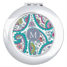 Patrón peruano Boteh Paisley Monograma compacto M