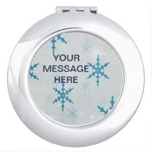 Espejo compacto personalizado de BlingSnowflakes