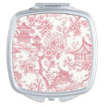 Toile de Chinoiserie Rosa Dragón Flor de Cerezo