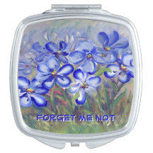 Wildflowers azules en una pintura del Bello Artes
