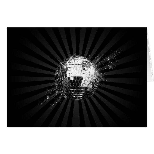 Espejo disco bola en negro (Anverso (Horizontal))