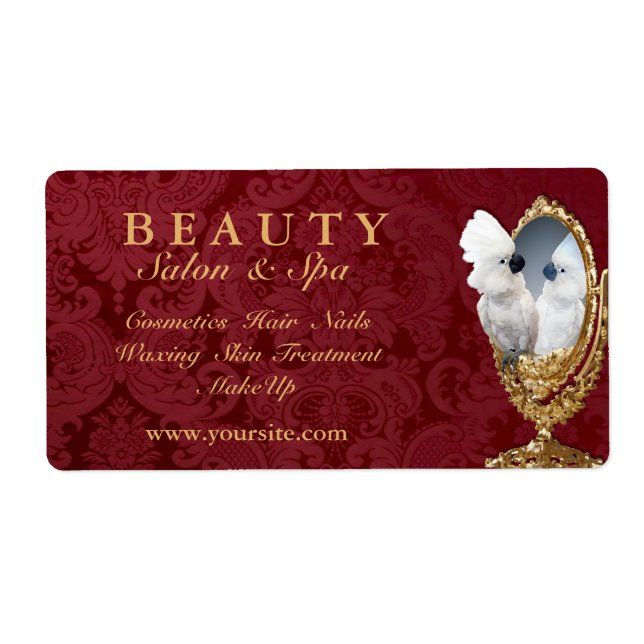 Espejo en la pared - Etiqueta (Frente)