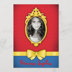 Espejo, espejo en la princesa invitación de la