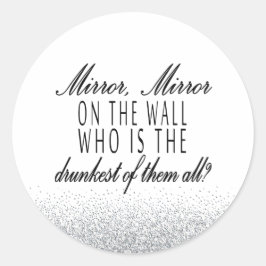 Espejo, Pegatina cómico de espejo