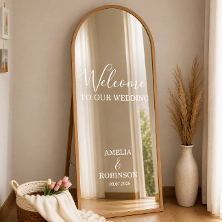Espejo Personalizado de Bodas | Pegatina de Espejo