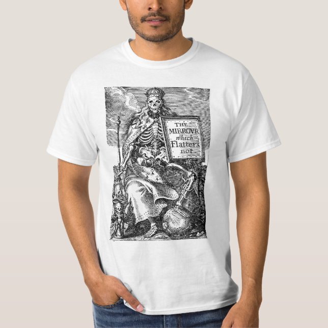 Espejo que adula no la camiseta del valor (Anverso)