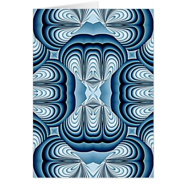 Espejos abstractos azules (Frente)