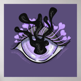 Espeluznante arte gótico púrpura para Halloween