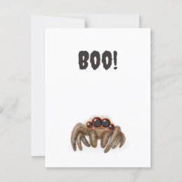 Espeluznante '¡Boo!' postal de Halloween