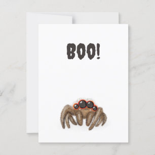 Espeluznante '¡Boo!' postal de Halloween