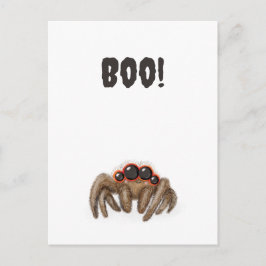 Espeluznante '¡Boo!' postal de Halloween