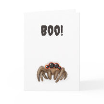 Espeluznante '¡Boo!' Tarjeta de Halloween
