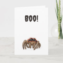 Espeluznante '¡Boo!' Tarjeta de Halloween