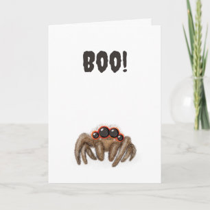 Espeluznante '¡Boo!' Tarjeta de Halloween
