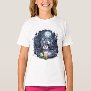 Espeluznante camiseta de conejito de Pascua