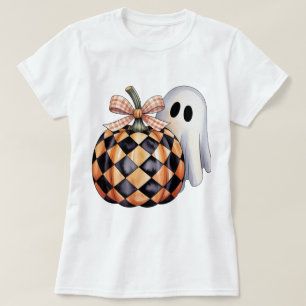 Espeluznante Camiseta Ghost Peek Halloween, Checke