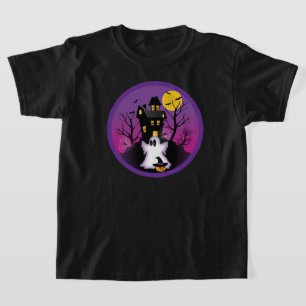Espeluznante camiseta para niños fantasma de Hallo
