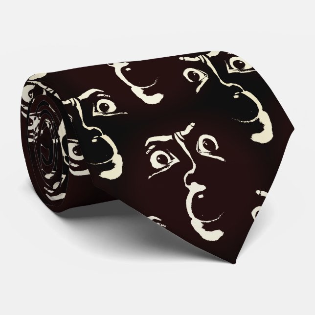 espeluznante corbata de cuello de cara (Enrollado)