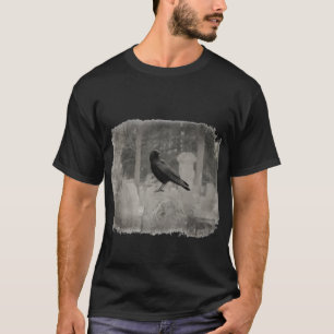 Espeluznante Crow En Camiseta De Cementerio