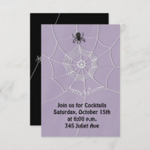 Espeluznante en la invitación a la web de Spider