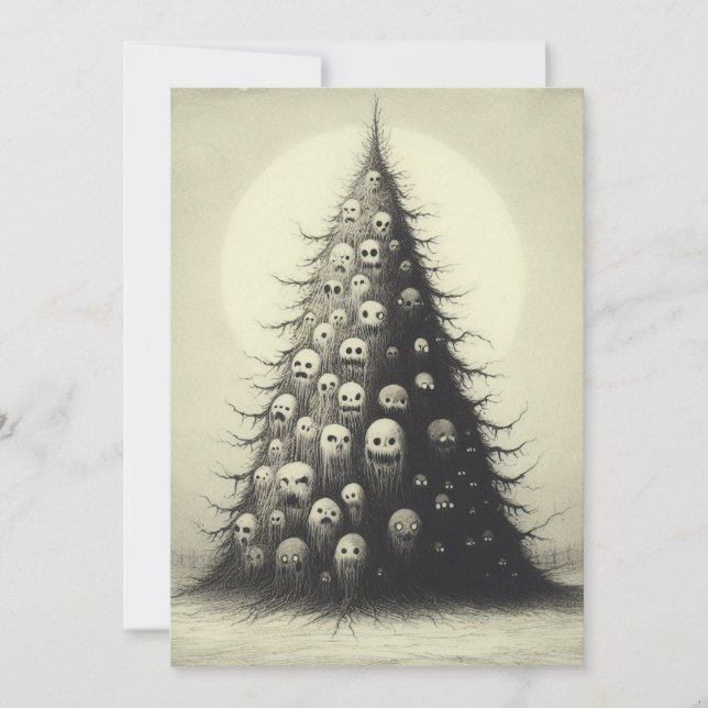 Espeluznante Gótico de horror de árbol de Navidad  (Anverso)