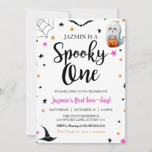 Espeluznante Invitación de Halloween de primer cum