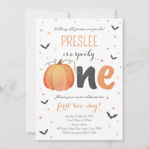 Espeluznante Invitación de Halloween de primer cum