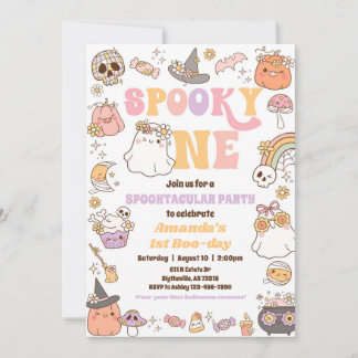 Espeluznante invitación fantasma de Halloween