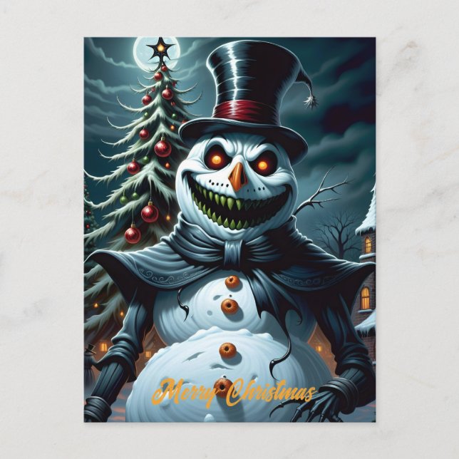 Espeluznante Navidad de Snowman, horroroso (Anverso)