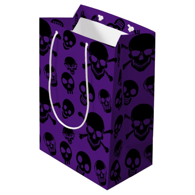 Espeluznante Patrón Skulls Halloween Bolsa de rega (Angulo reverso)