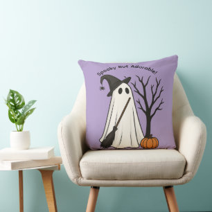 Espeluznante pero adorable   Almohada de Halloween