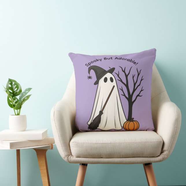 Espeluznante pero adorable | Almohada de Halloween (Silla)