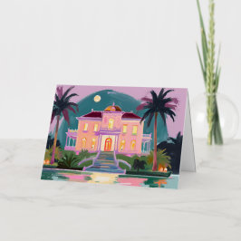 Espeluznante tarjeta de felicitación Tropical Hall
