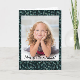 Espeluznantes copos de nieve blanco cielo negro fo