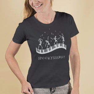 Espeluznantes esqueletos de Halloween Camiseta del
