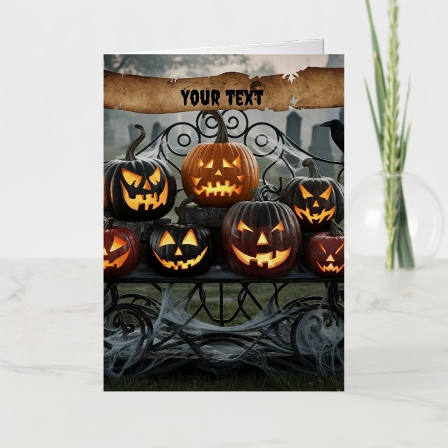 Espeluznantes Linternas de Halloween con Spiderweb (Anverso)