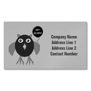 Espeluznantes tarjetas de negocios magnéticas de l