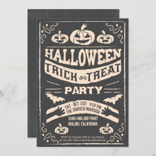 Espeluznantes trucos de Halloween o una invitación