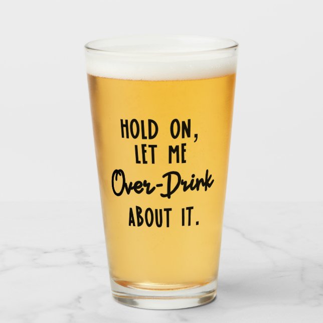 Espera, déjame beber por su vaso de cerveza (Anverso (lleno))