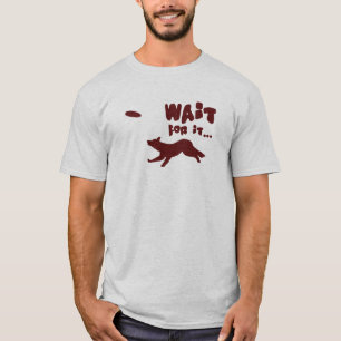 Espera del border collie para ella camiseta