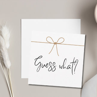 Esperamos Invitación Minimalista de embarazo