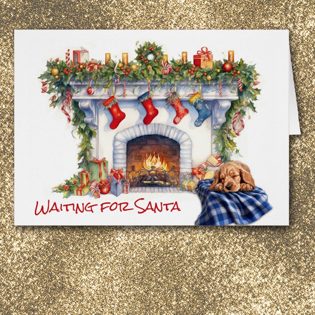 Esperan a Santa Claus la chimenea de cachorros de  (Subido por el creador)
