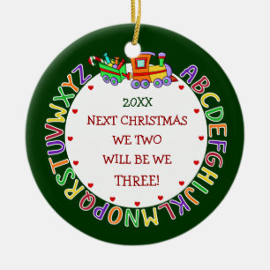 Esperando 1.ᵉʳ Navidades Regalos Ornamentos