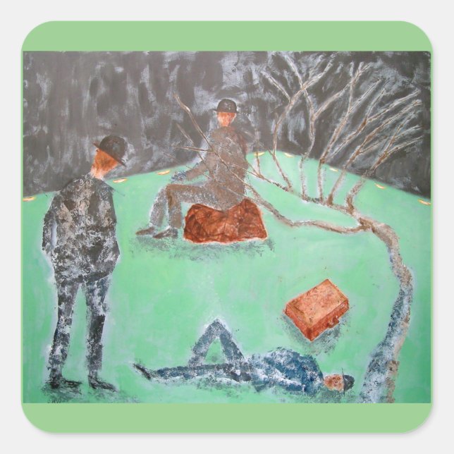 ESPERANDO AL PEGATINA GODOT (Anverso)