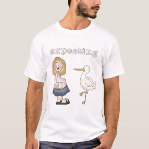Esperando bebé - Camisetas de cigüeña y regalos