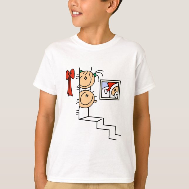 Esperando camisetas y regalos de Santa Claus (Anverso)