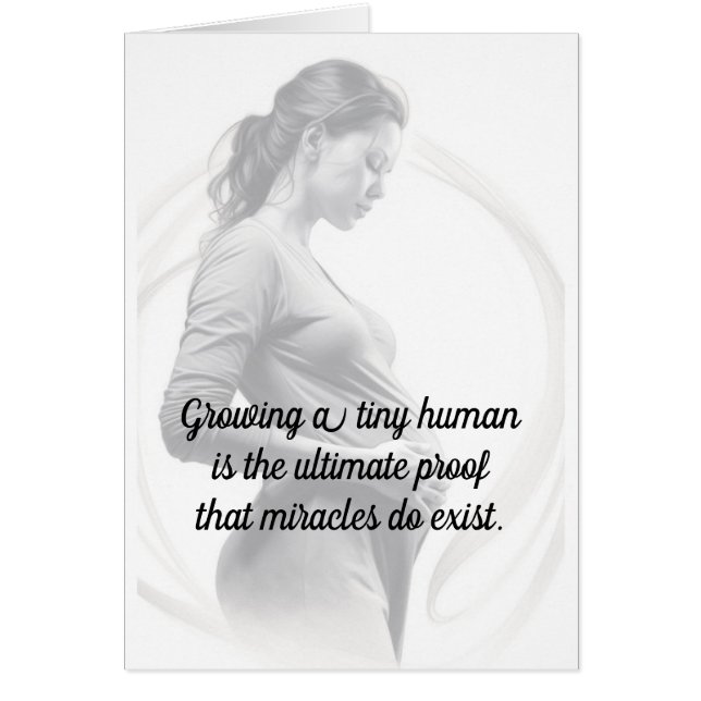 Esperando, Felicitaciones Por Su Tarjeta De Embara (Frente)